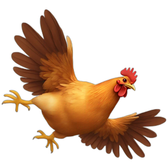 backflip chicken emoji