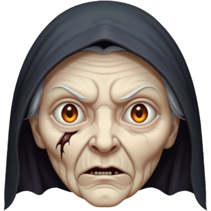 cursed witch face emoji