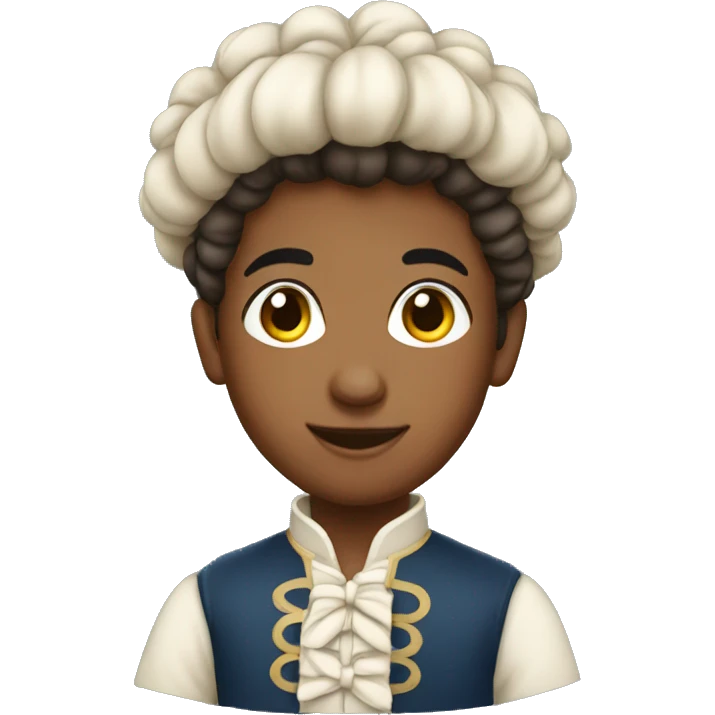 colonial boy with bun emoji