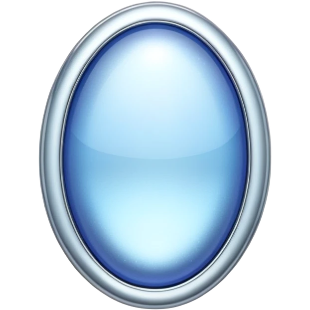 silver pin with blue shimmers emoji