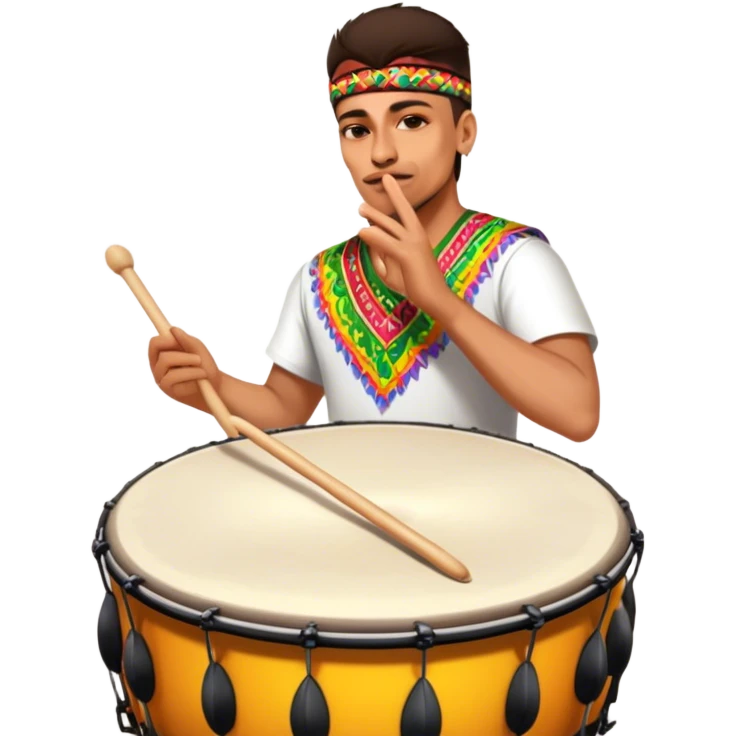 Festive Drummer emoji