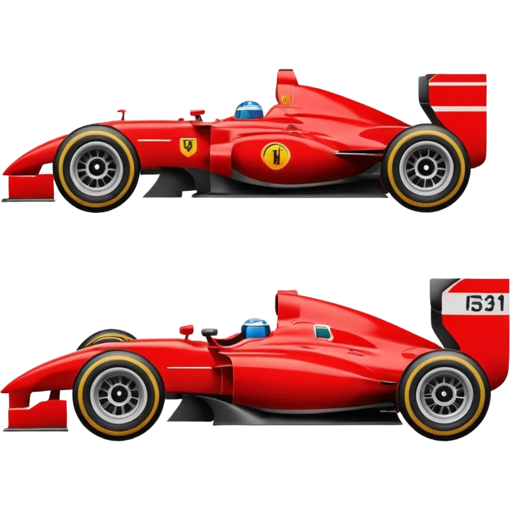 F1 racing car emoji