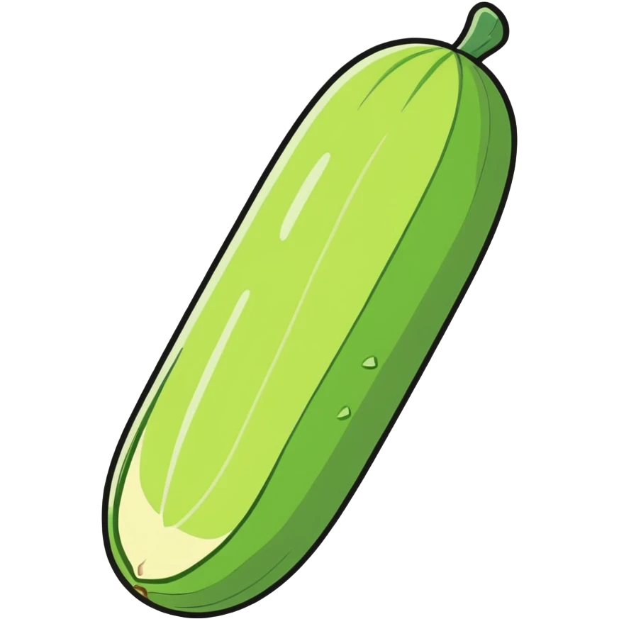 Cucumber on vacation  emoji