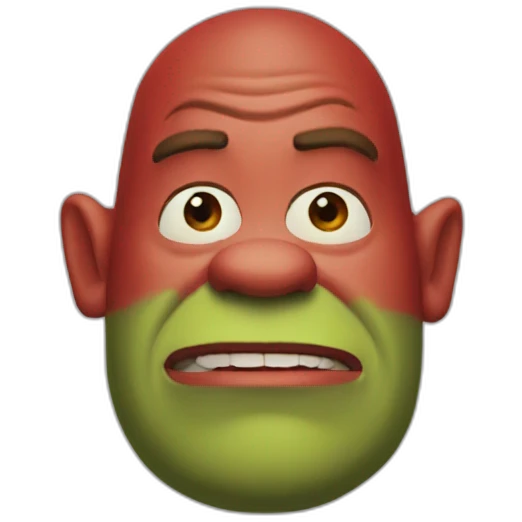 red-shrek emoji
