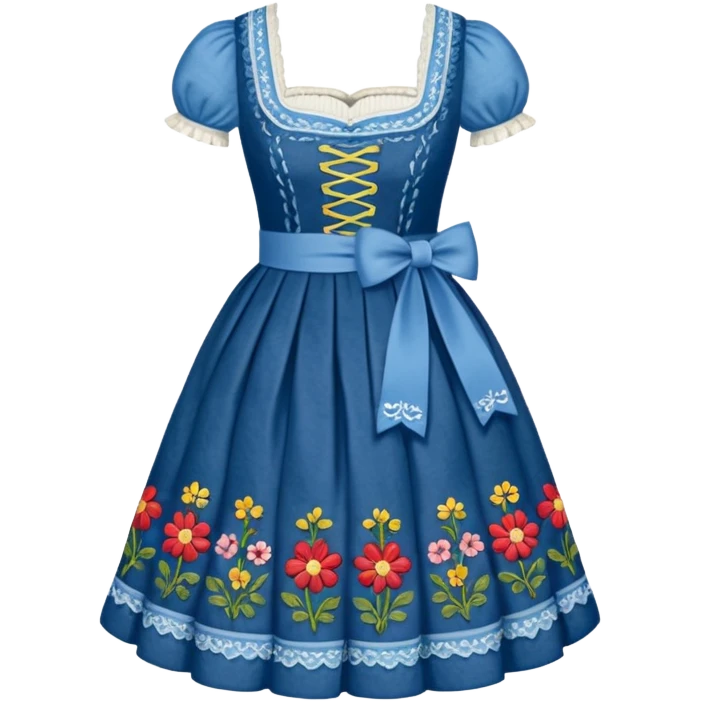 Dirndl with no human just the dress emoji