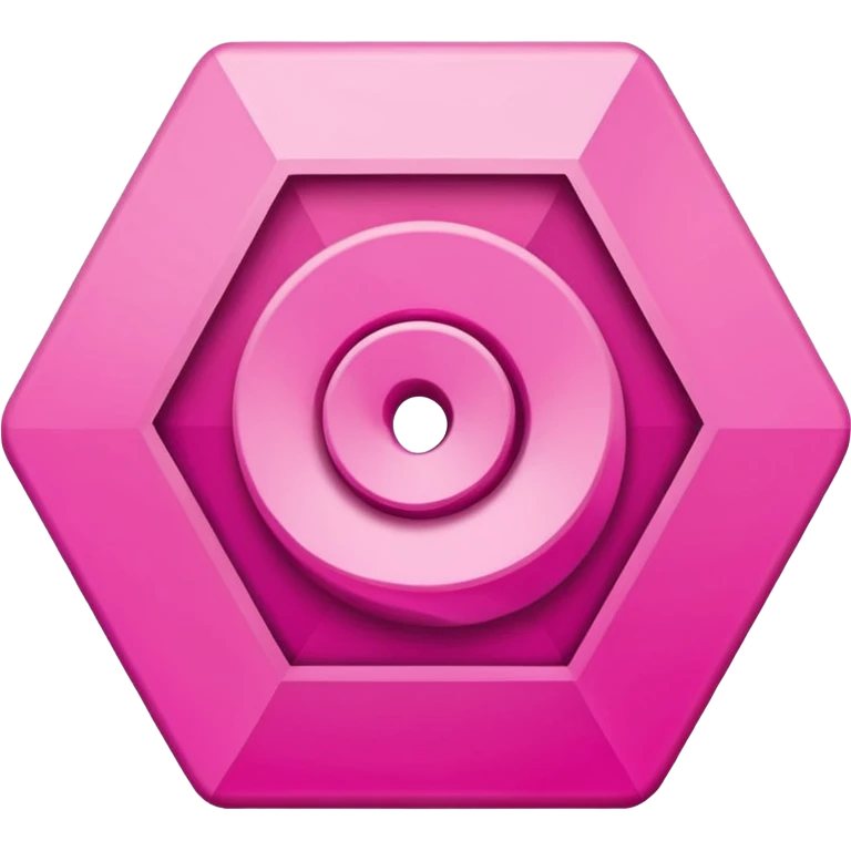 pink spiral hexagon  emoji