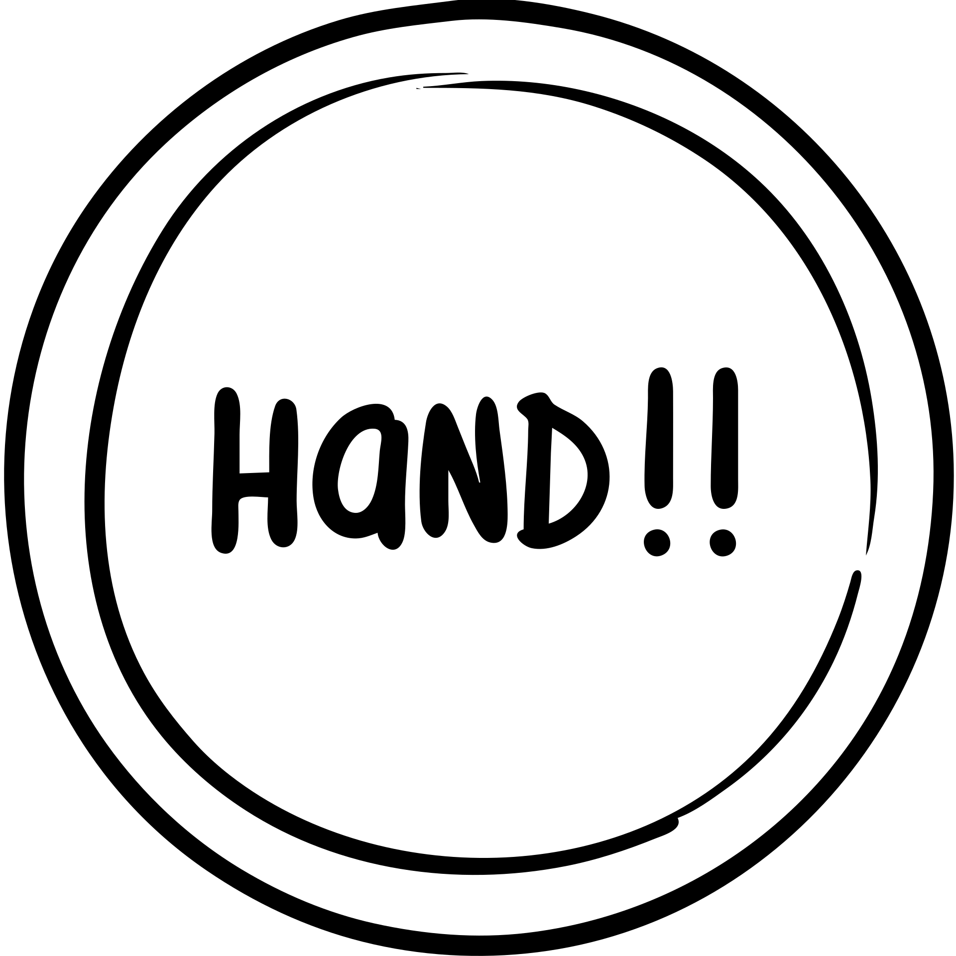 life icon circular shape hand drawn black outline emoji