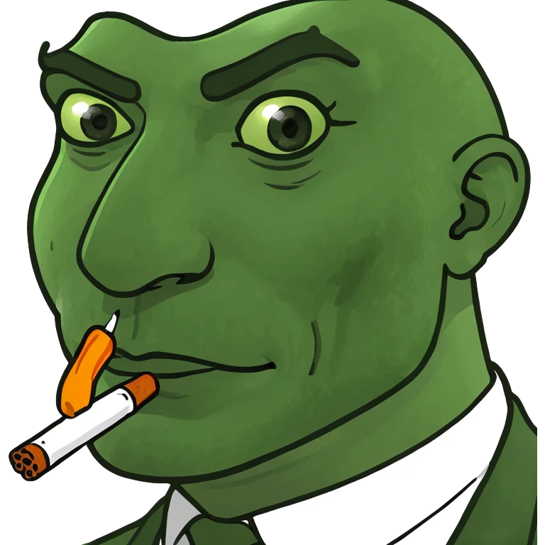 Sad emojis with cigarette emoji