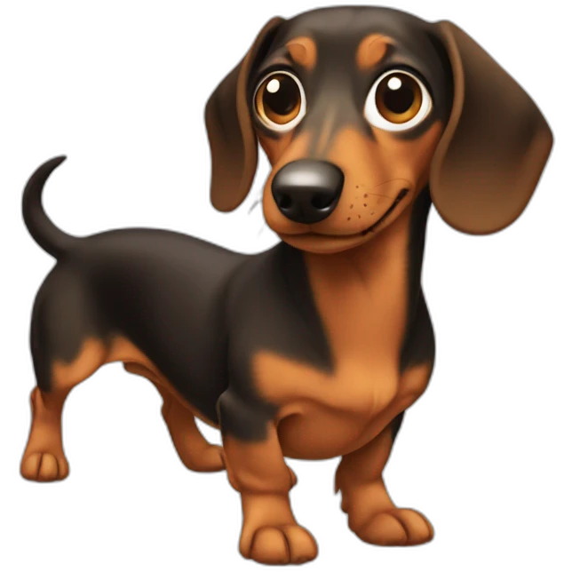 dachshund wags his tail emoji