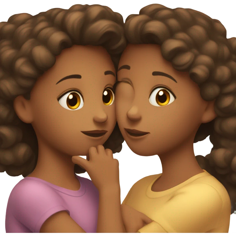 girl kiss other girl emoji