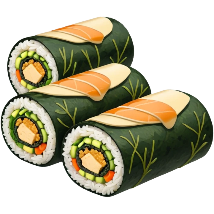 tofu kimbap roll emoji