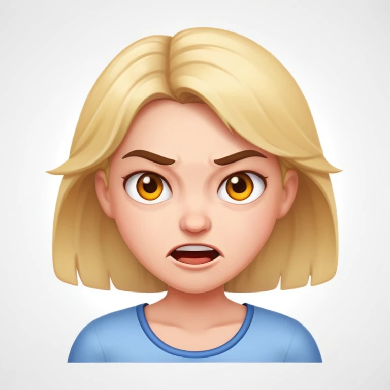 gril ,happy engry emoji