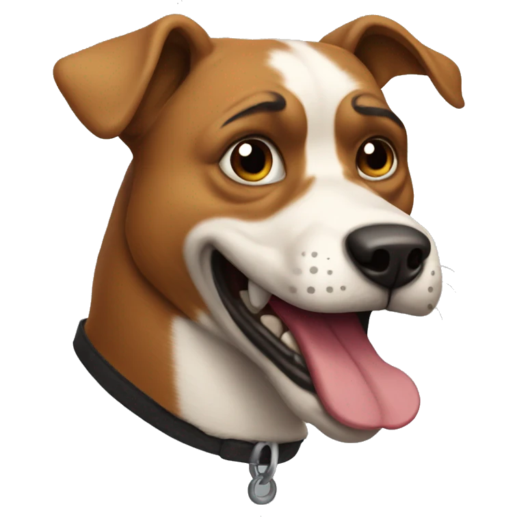 Mad dog emoji