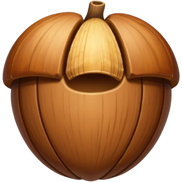 Half quite el half acorn emoji