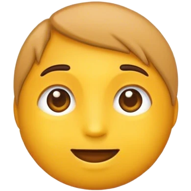 Side profile yellow emoji looking at me emoji