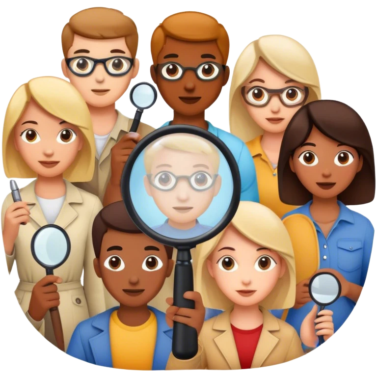 people, searching, hobbies, interests, magnifying glass, users, explore, activities, find, discovery, passion, pursuit emoji