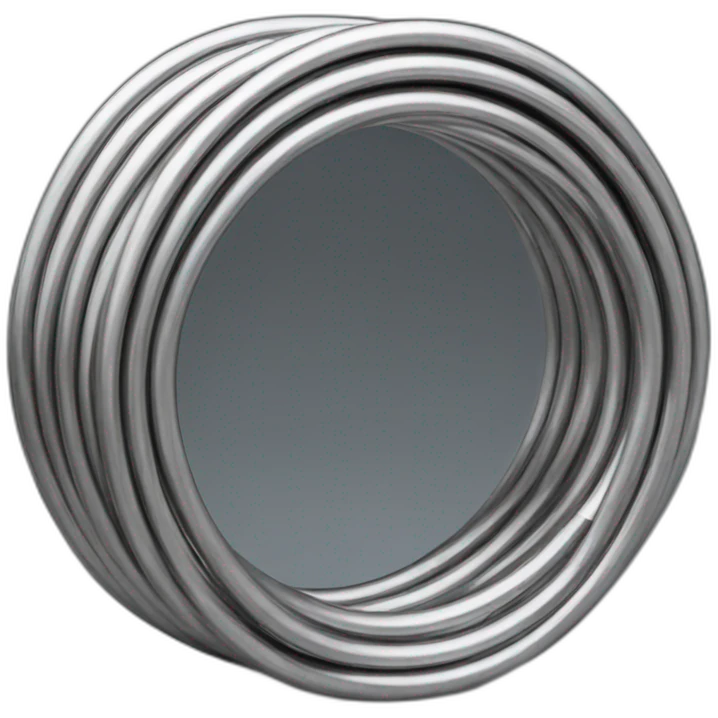 Stainless steel tube in coil emoji