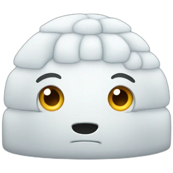 igloo think face emoji