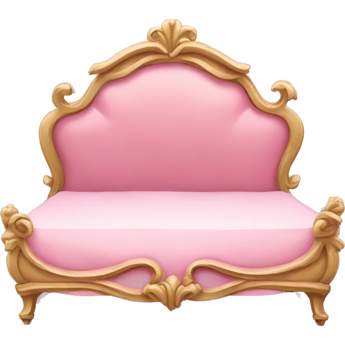 pink rococo bed emoji