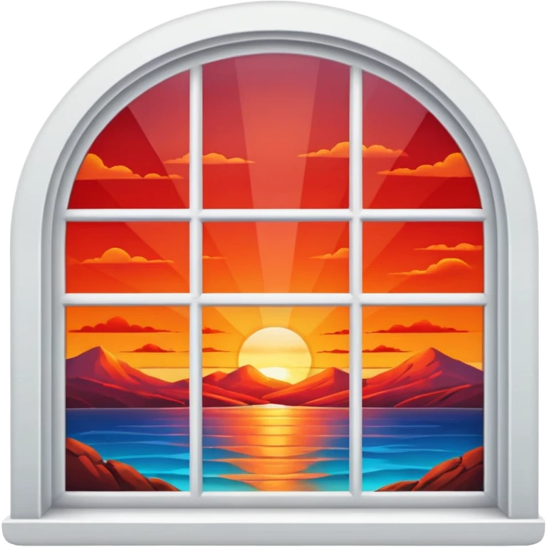 window of sunset view emoji