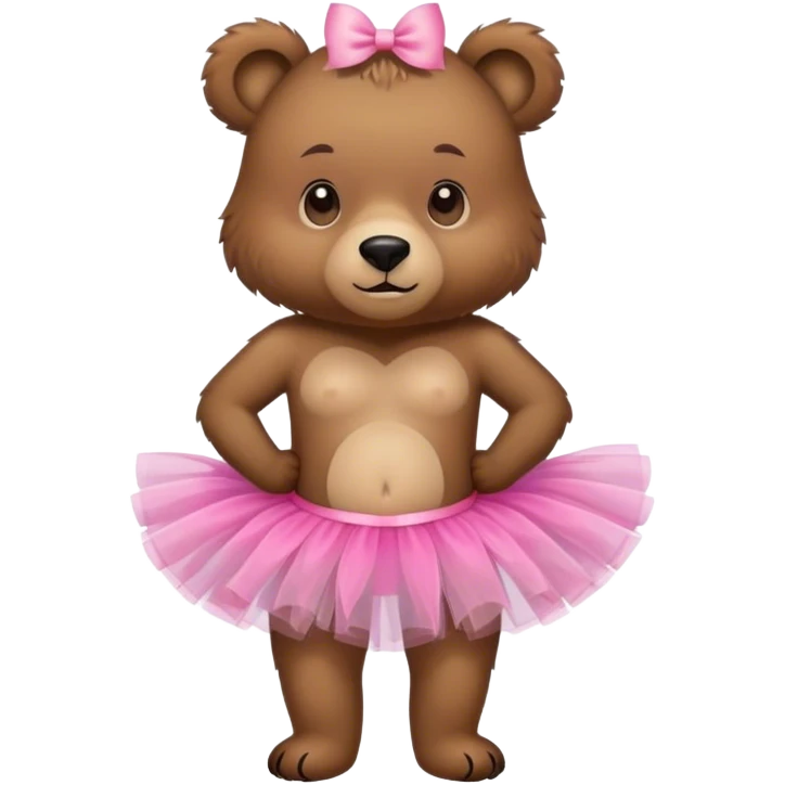 bear with tutu emoji
