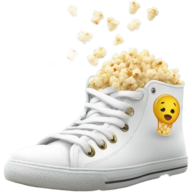 popcorn in white shoe emoji