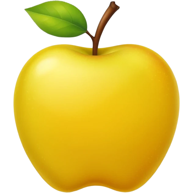 Yellow version of green apple emoji