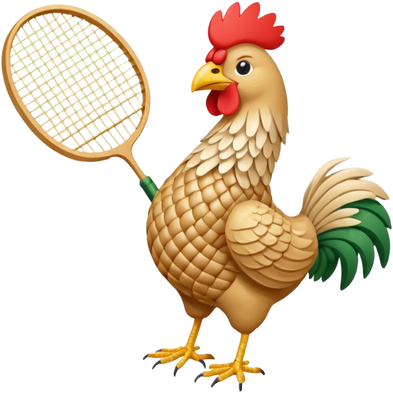 badminton cock made of wheat emoji