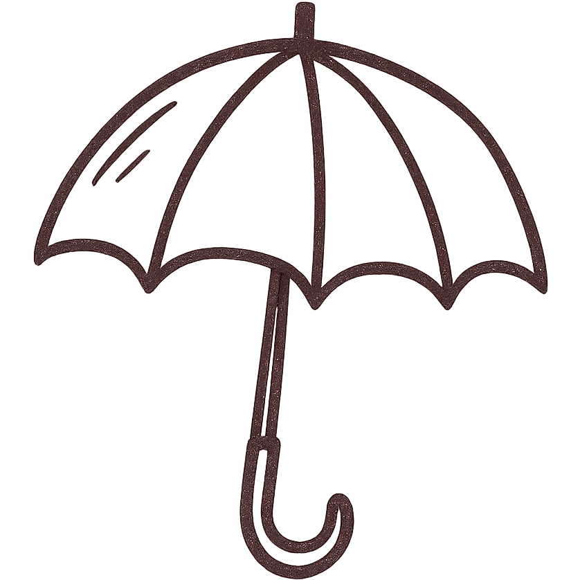 burgundy umbrella emoji