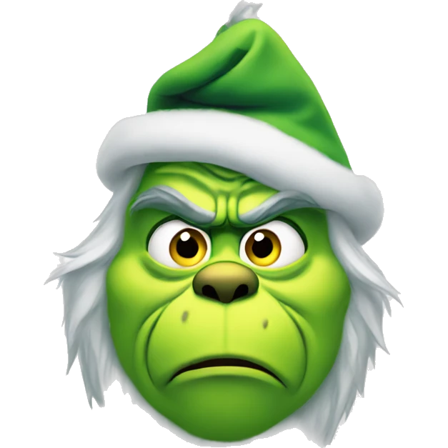 Grinch who stole Christmas emoji
