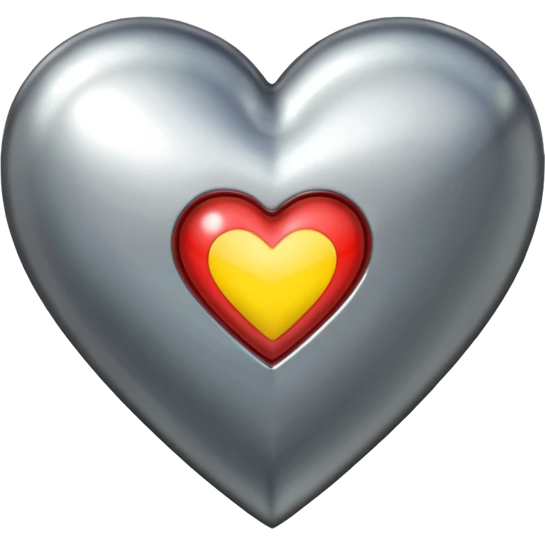 Chrome heart emoji
