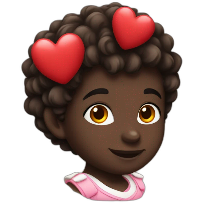 Black cupidon emoji