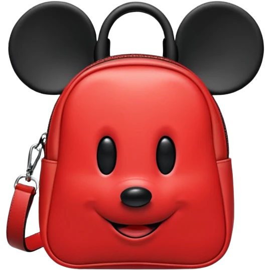 Mickey Mouse bag with ears emoji