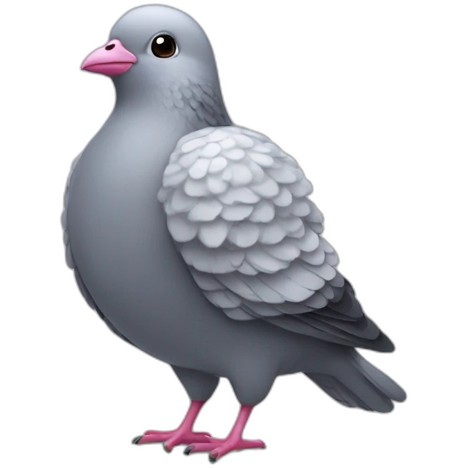 kawai-fluffy-pigeon-holding-a-pen-with-mouth emoji