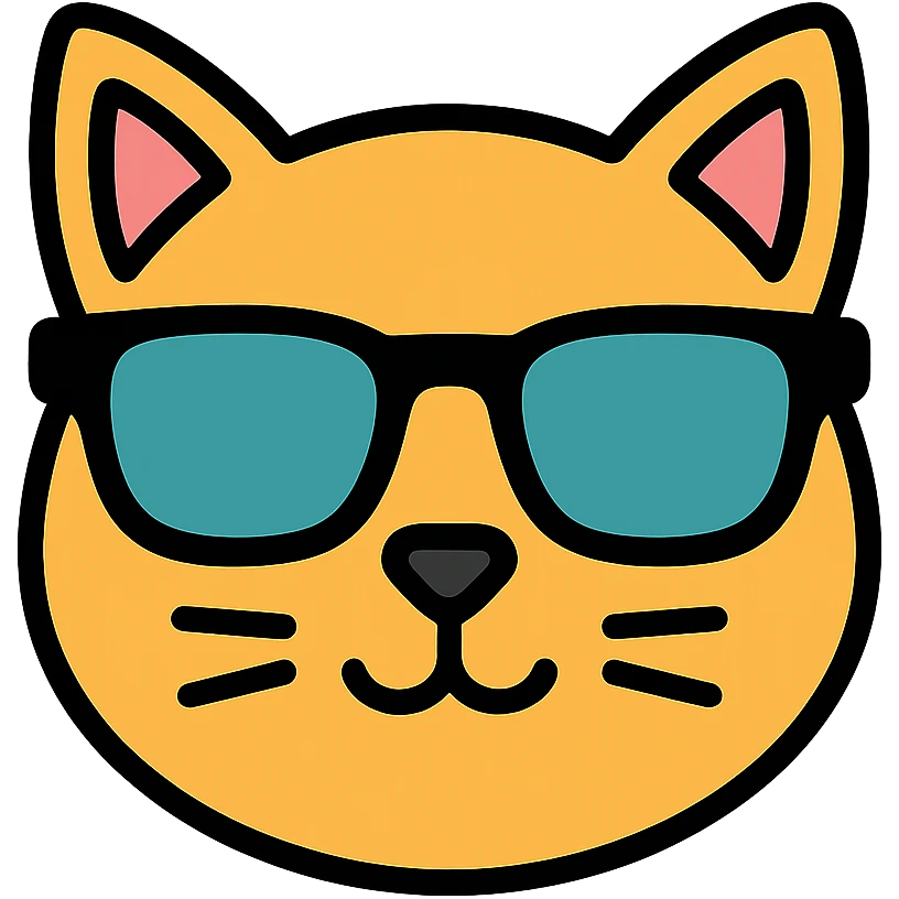 cat wearing sunglasses emoji