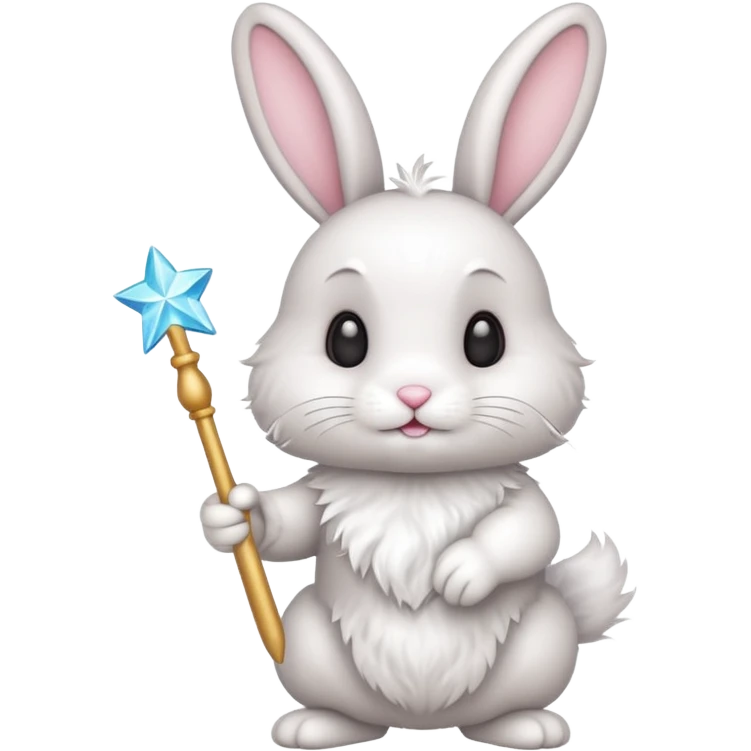 Bunny with magic wand emoji