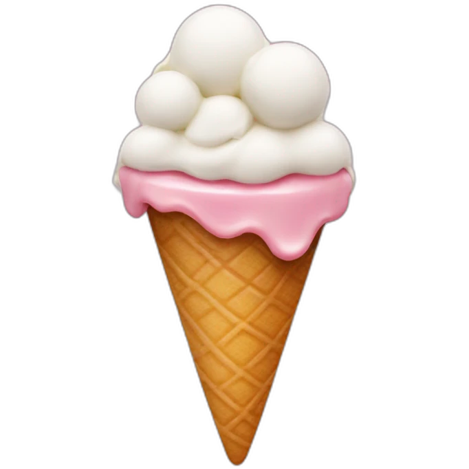 lips on icecream emoji