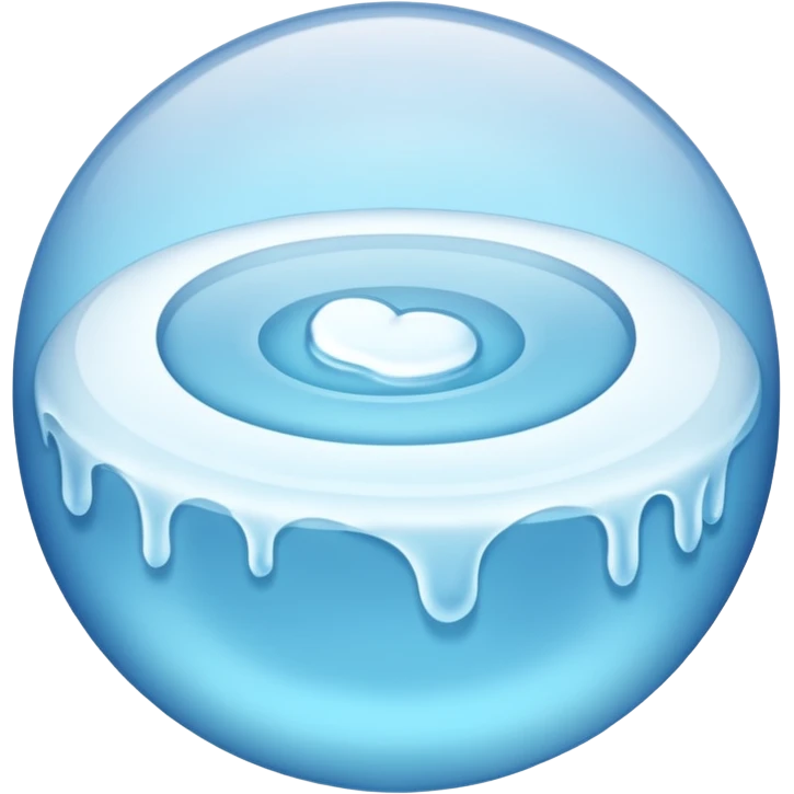 just one circle ice  emoji