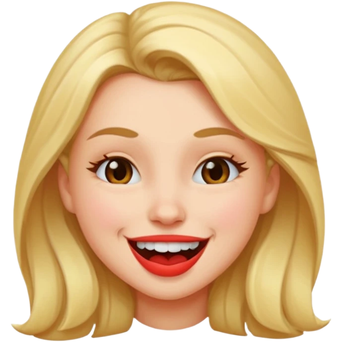 girl biting lip winking  emoji