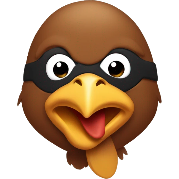 Brown ninja chicken emoji