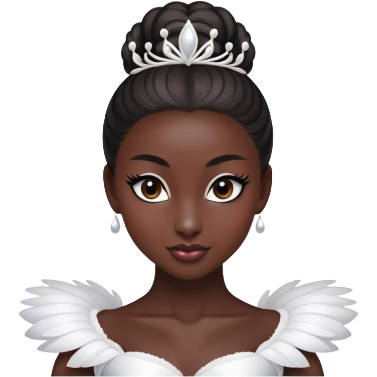 Black swan ballerina  emoji