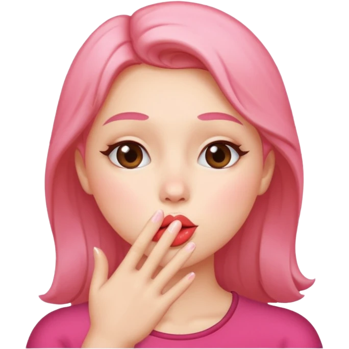 Blowing a kiss emoji