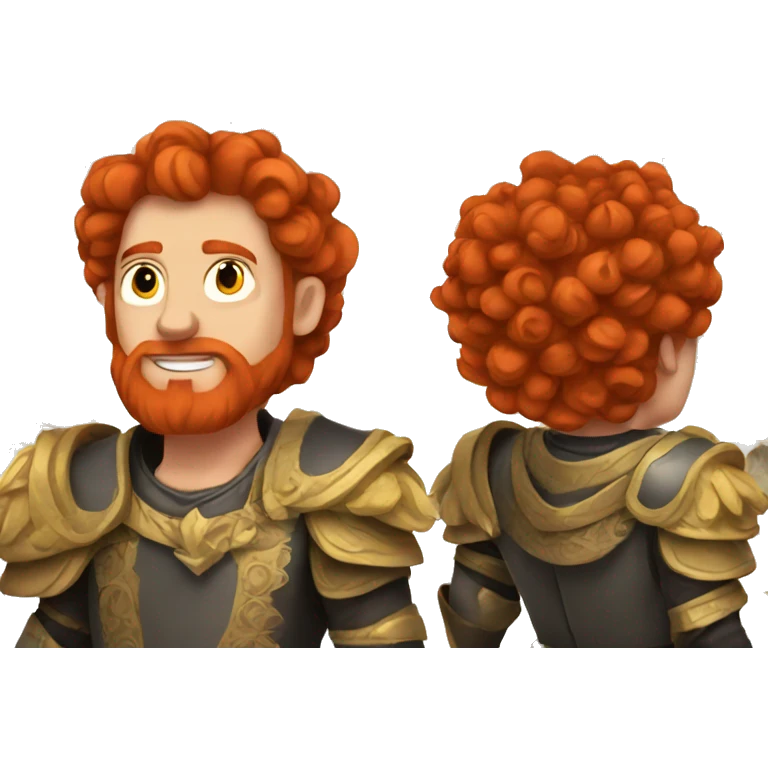 King with red hair human emoji