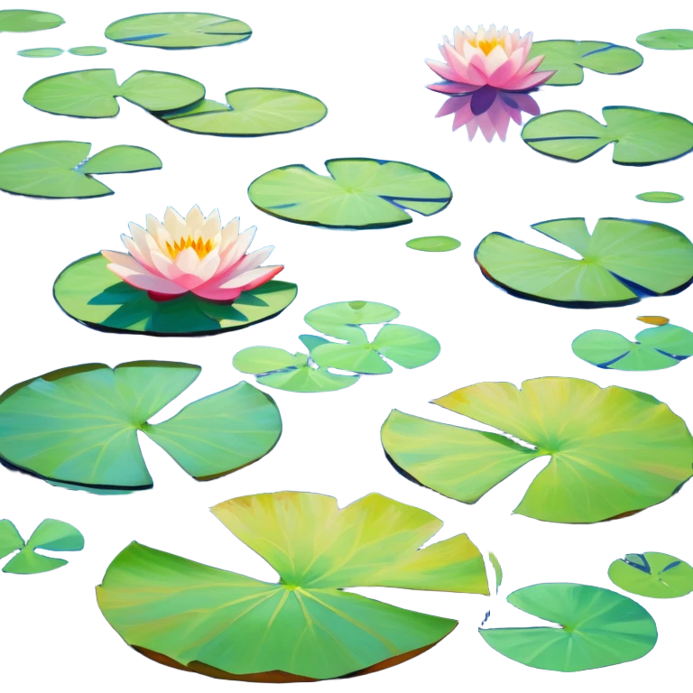 Monet waterlilies painting  emoji