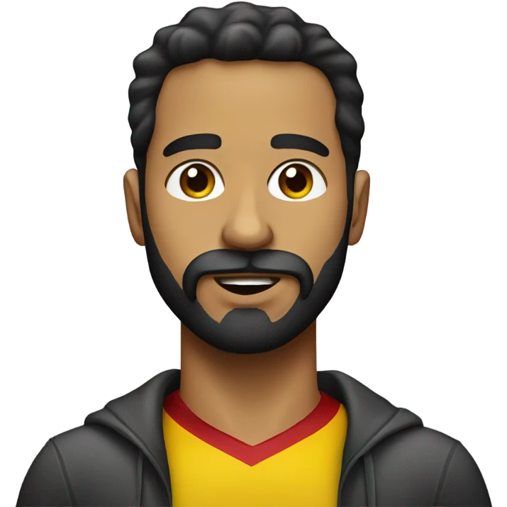 Venezuela guy with beard kiss face emoji