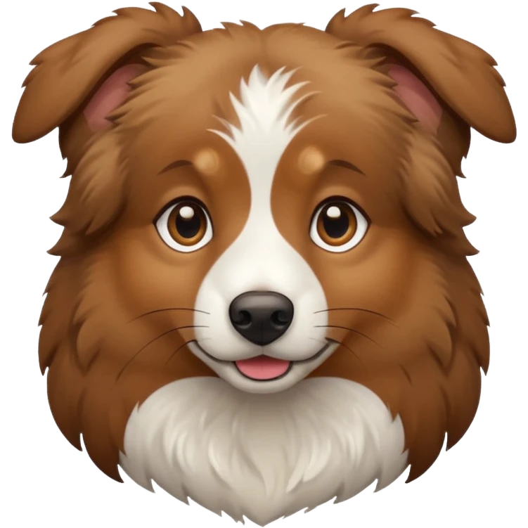 Brown Aussie dog emoji