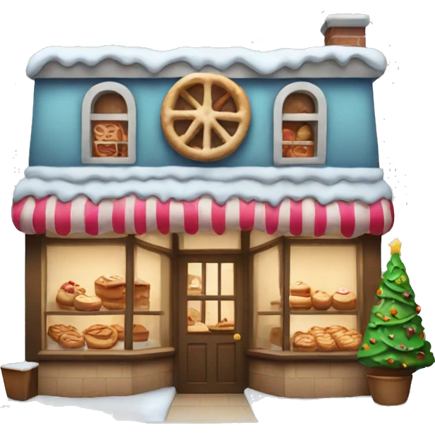 Bakery at Christmas emoji
