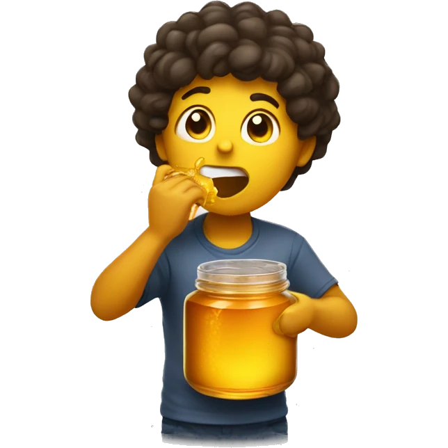 Throwing up honey emoji
