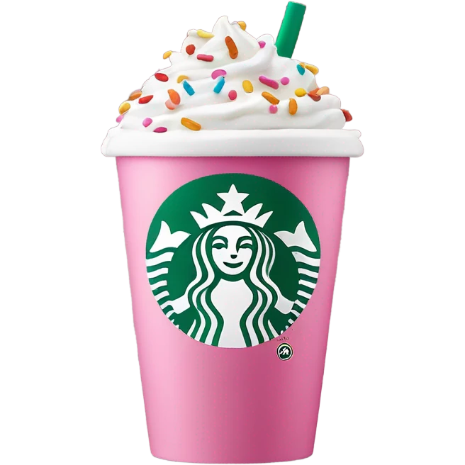 Pink starbuks emoji