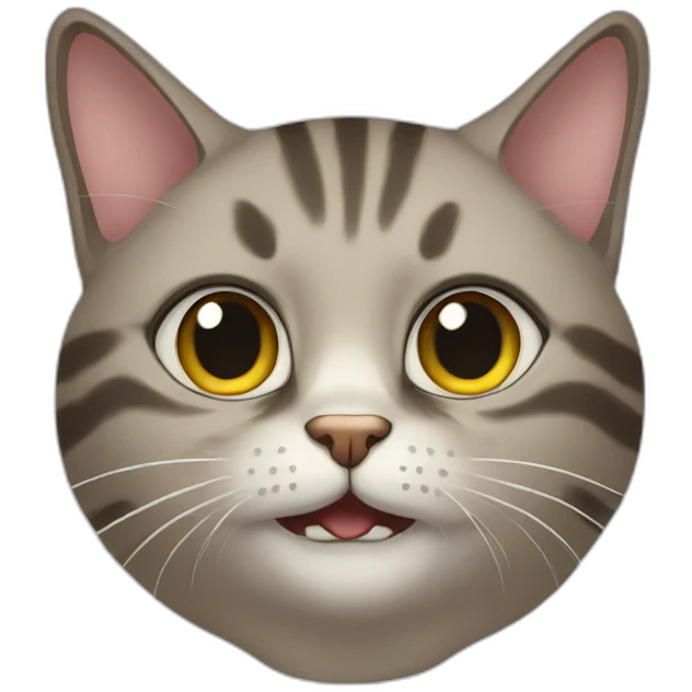 Mewing cat emoji